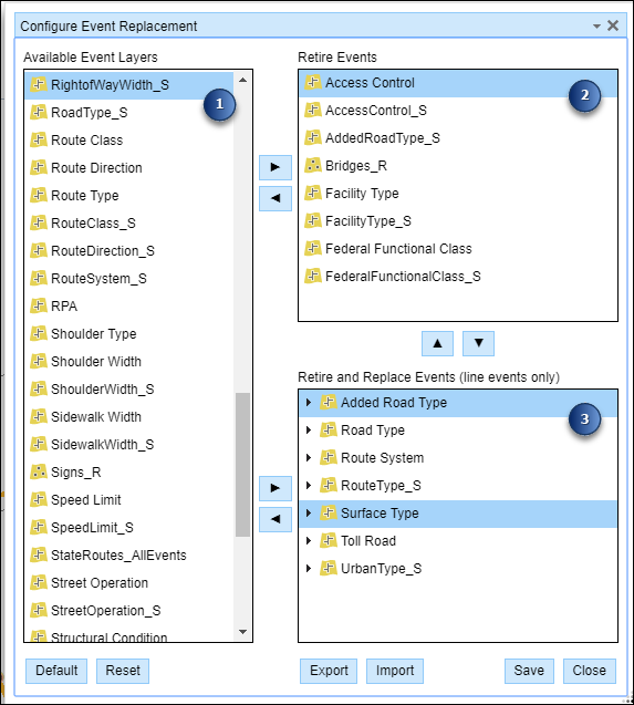 Configure event replacement widget example Configure event replacement widget example