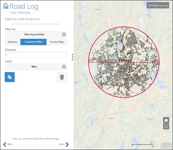 Selection by proximity Selection by proximity